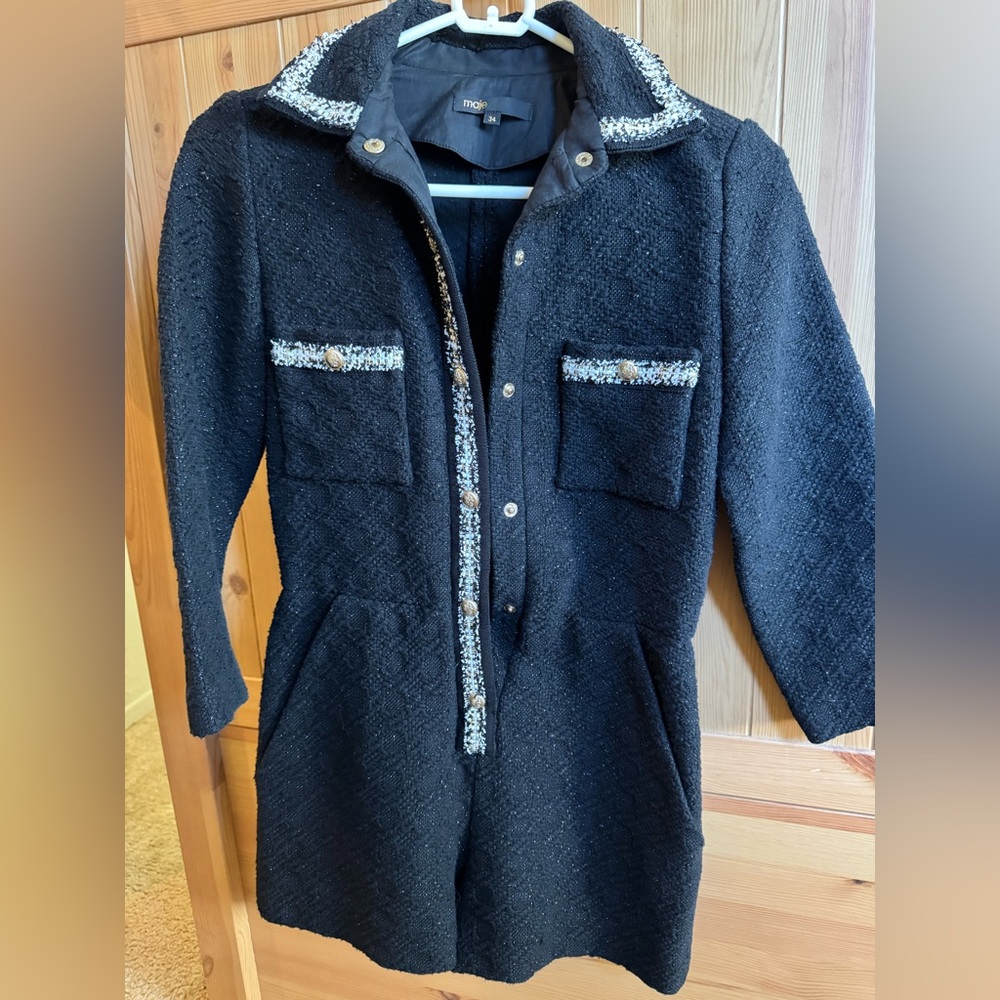 Maje tweed romper size 34